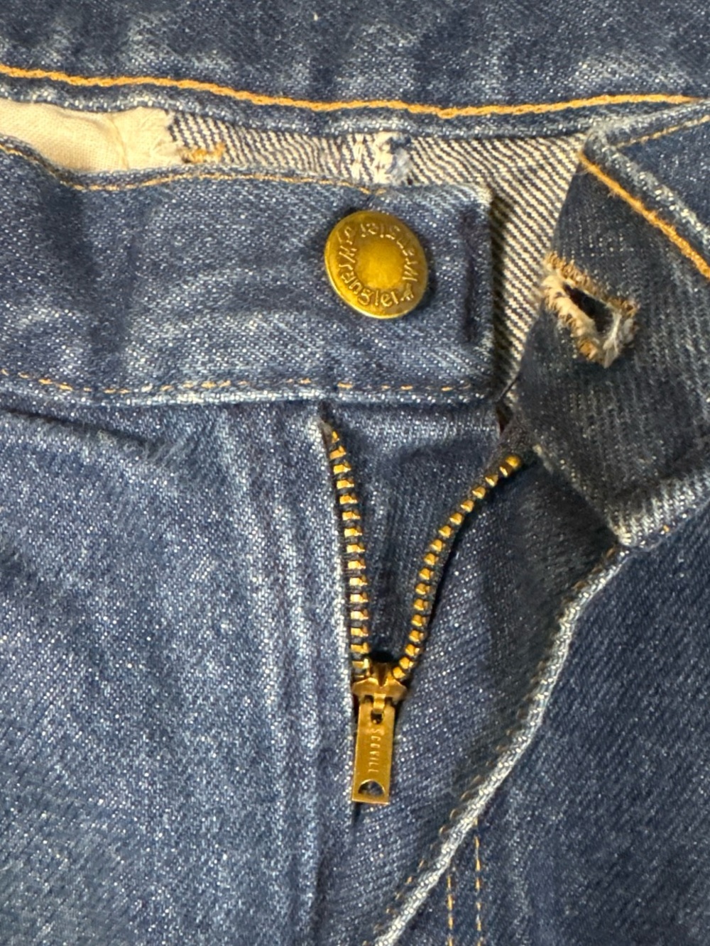 VTG 80s/90 Wrangler High Rise Pleated Mom Jeans Made in USA SZ Misses 14 Regular - Picture 2 of 7